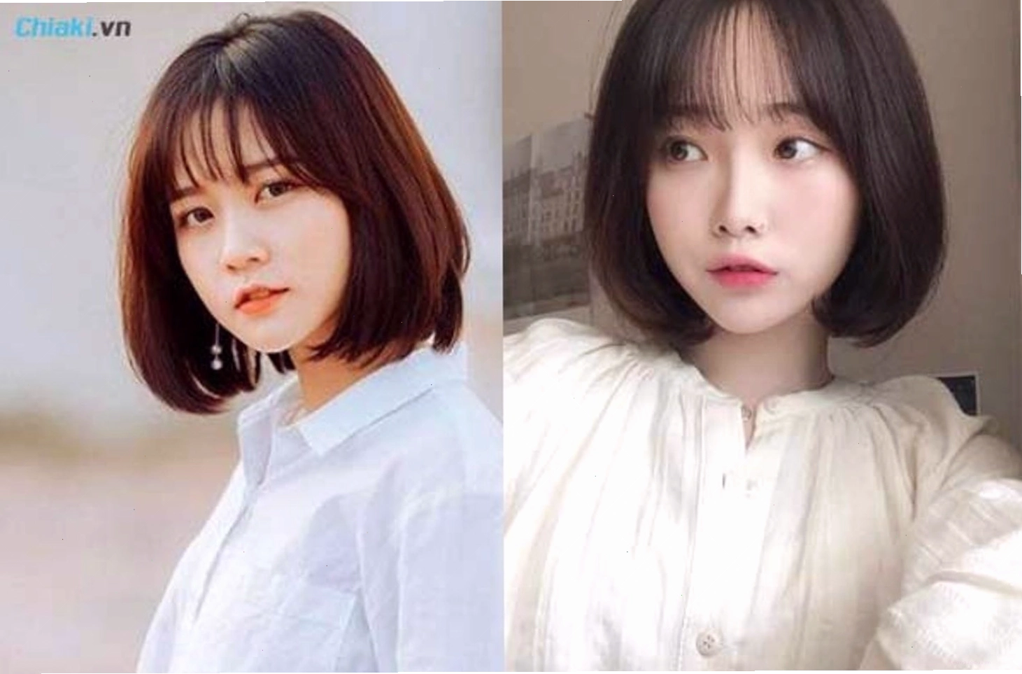 Tóc ngắn uốn cụp kiểu bob thanh lịch và trẻ trung