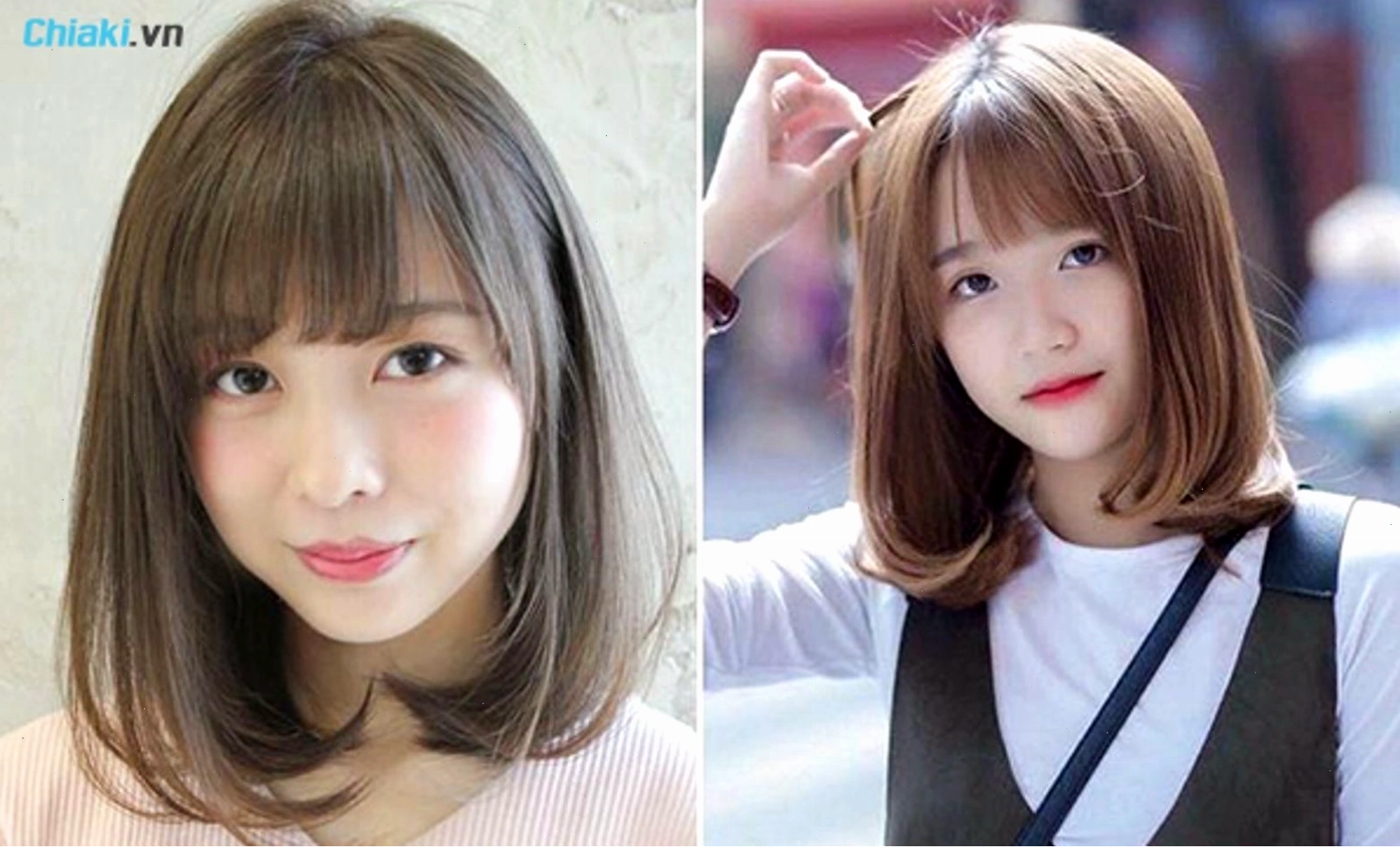 Tóc ngắn uốn cụp phồng tạo điểm nhấn cho khuôn mặt dài