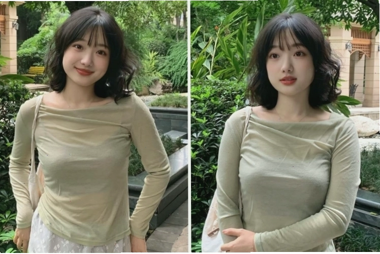 Tóc ngắn uốn đuôi tạo kiểu trẻ trung và sành điệu