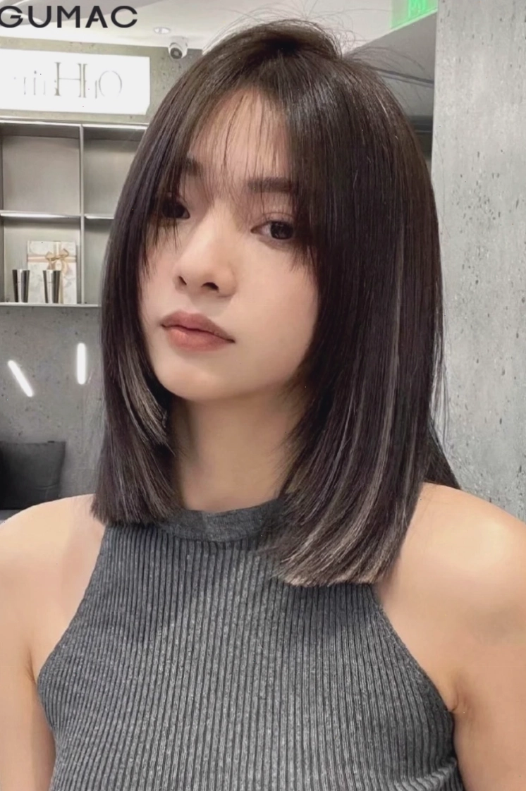 Tóc nhuộm highlight sợi nhỏ tự nhiên