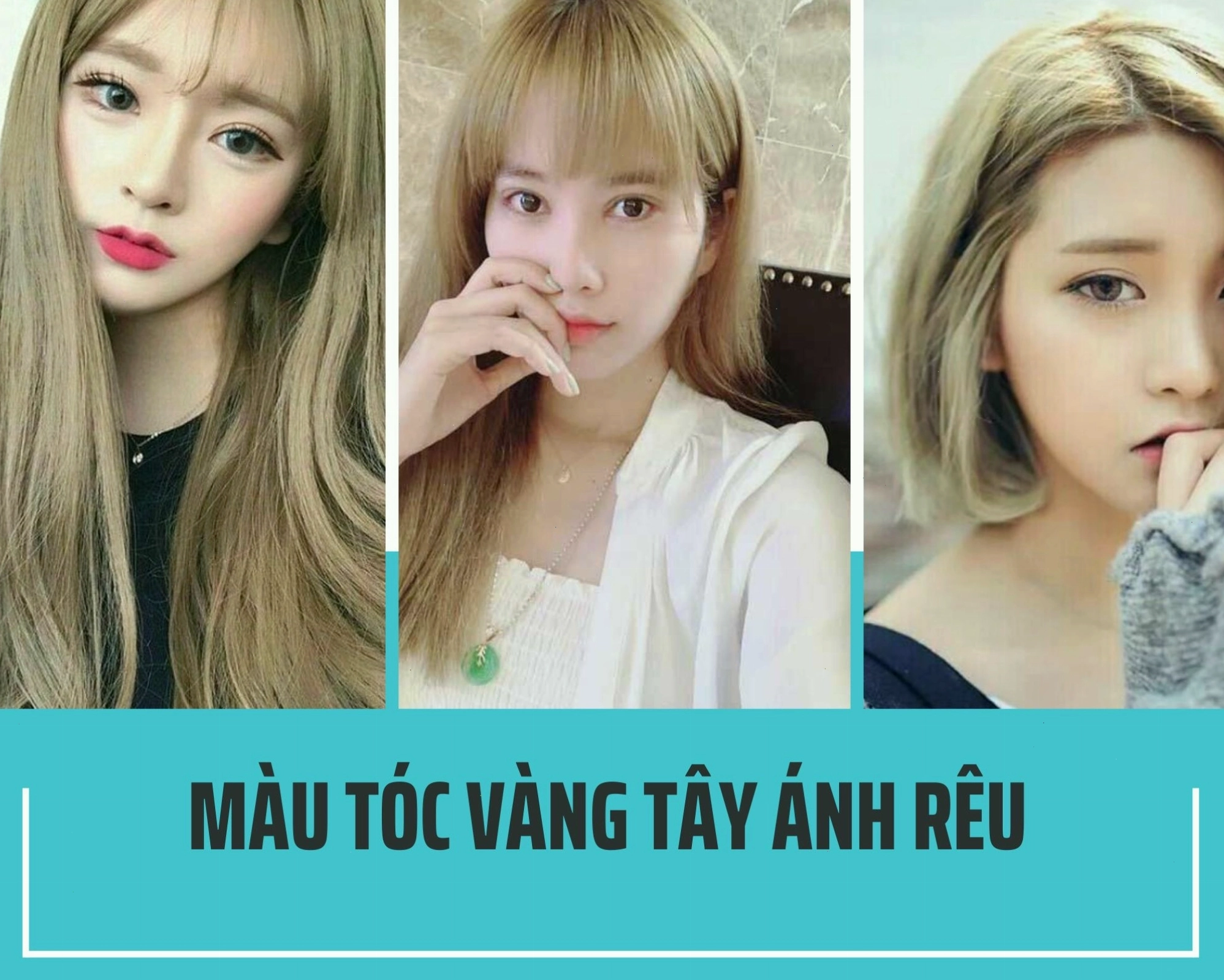 Tóc nhuộm vàng tây khói tạo hiệu ứng thị giác ấn tượng