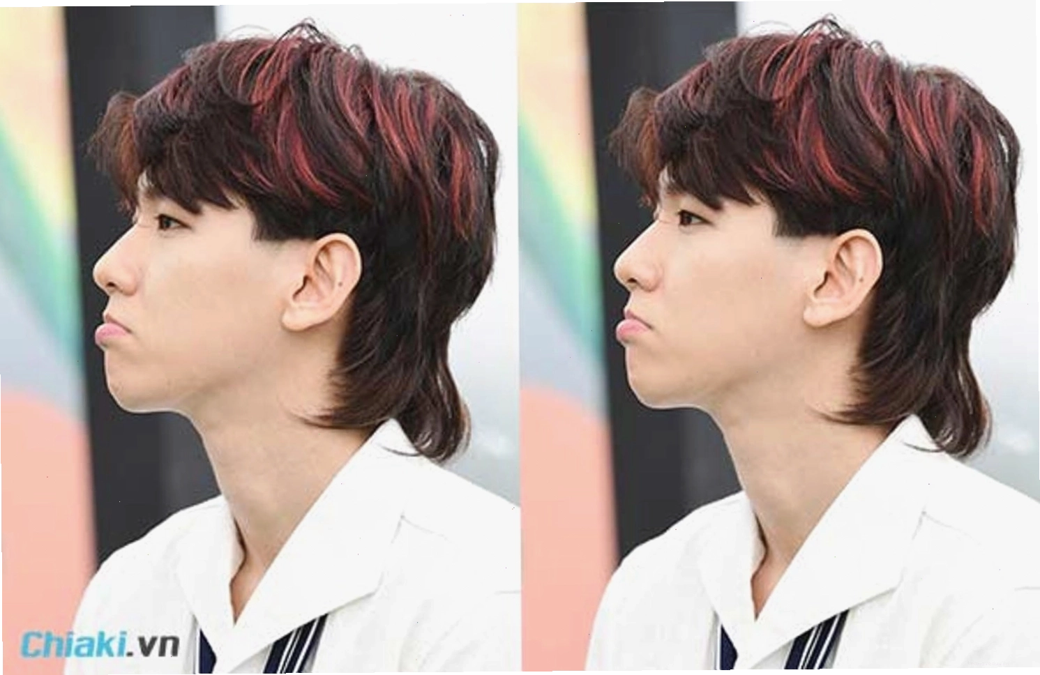 Tóc two block mullet cá tính