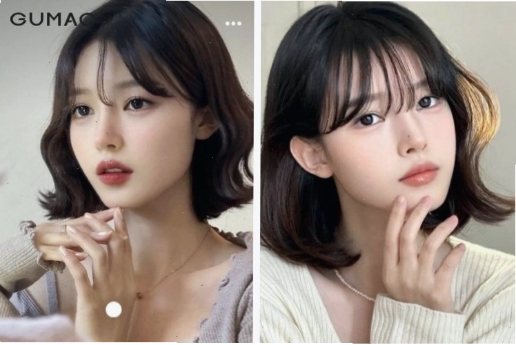 Tóc vuông dài cụp ngang vai tự nhiên và thanh lịch