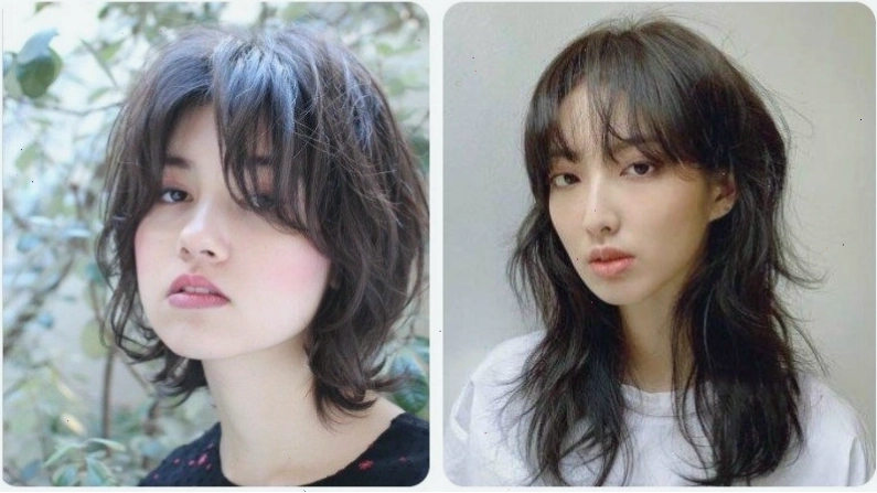 Tóc Wolfcut Layer nữ với mái bay tạo vẻ thanh thoát