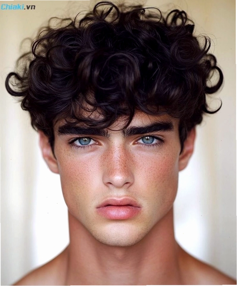 Tóc xoăn kiểu Pompadour (Curly Pompadour) dành cho những chàng trai theo đuổi hình tượng lịch lãm