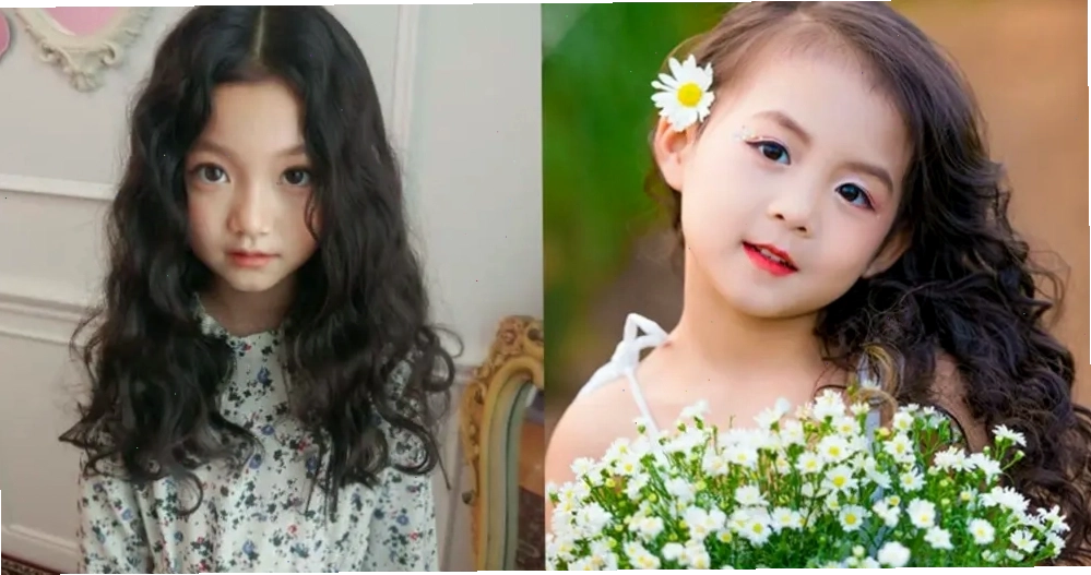 Tóc xoăn lọn to mang đến vẻ ngoài ngọt ngào và lãng mạn cho bé gái